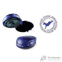 Оснастка для печати овальная Colop Stamp Mouse 40 мм с крышкой синяя