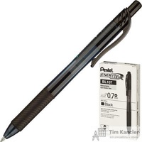 Ручка гелевая автоматическая Pentel EnerGel Rec черная (толщина линии 0.35 мм)