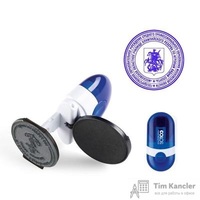 Оснастка для печати круглая Colop Pocket Stamp R40 40 мм с крышкой синяя