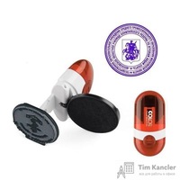 Оснастка для печати круглая Colop Pocket Stamp R40 40 мм с крышкой красная