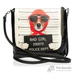 Сумка Eshemoda Bad Girl из натуральной кожи черного цвета (23002011)