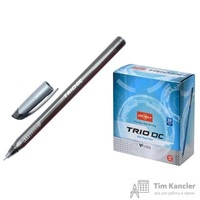 Ручка шариковая неавтоматическая масляная Unimax Trio DC tinted черная (толщина линии 0.5 мм)