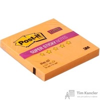 Стикеры Post-it Super Sticky 76x76 мм неоновые оранжевые (1 блок, 90 листов)