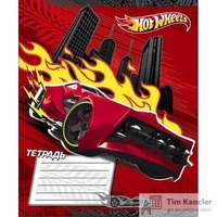 Тетрадь школьная Mattel Hot Wheels А5 12 листов в клетку