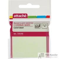 Стикеры Attache 51х51 мм пастельные салатовые (1 блок, 100 листов)