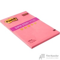 Стикеры Post-it Super Sticky 150х228 мм неоновые красные (1 блок, 90 листов)
