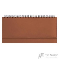 Планинг недатированный Attache Velvet искусственная кожа 64 листа коричневый (290х150 мм)