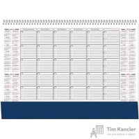 Планинг недатированный Attache картон 12 листов синий (490х350 мм)