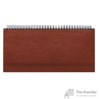 Планинг недатированный Attache Agenda искусственная кожа 64 листа коричневый (290х150 мм)