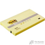 Стикеры Post-it Basic 76x127 мм пастельные желтые (1 блок, 100 листов)