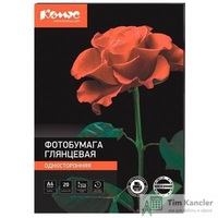 Фотобумага для цветной струйной печати Комус Photo (глянцевая, А4, 240 г/кв.м, 20 листов)