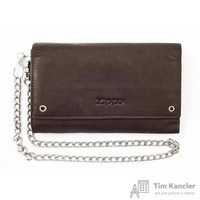 Бумажник водителя Cross Zippo из натуральной кожи темно-коричневого цвета (2005129)