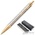 Ручка шариковая Parker IM Warm Silver Grey GT цвет чернил синий цвет корпуса серебристый (артикул производителя 1931687)
