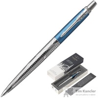 Ручка шариковая Parker Jotter Special Edition Sky Blue Modern цвет чернил черный цвет корпуса голубой (артикул производителя 2025828)