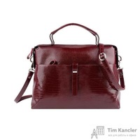 Сумка женская Esse Дороти Cherry из натуральной кожи бордового цвета (60249)